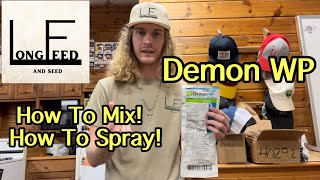 How to Mix amp Spray Demon WP insecticide [upl. by Walt]