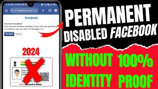 permanently disabled facebook account recovery 2024  facebook disabled account recovery 2024 [upl. by Deeyn764]