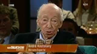 André Kostolany  Der quotNeue Marktquot ist Betrug  Und er hatte Recht  NDR Talkshow 1998 [upl. by Lean]