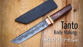 Mastering the Art of Tanto Knife Making Full Process Revealed [upl. by Rafferty745]