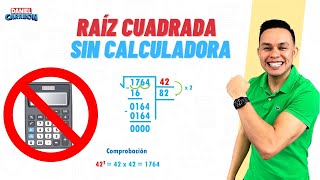 CÓMO HACER UNA RAIZ CUADRADA SIN CALCULADORA Super facil  Para principiantes [upl. by Alikat]