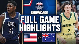 AUSTRALIA vs USA  USAB SHOWCASE  FULL GAME HIGHLIGHTS  July 15 2024 [upl. by Magnien368]