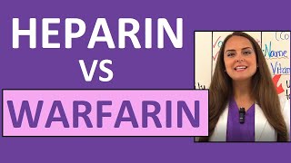 Heparin vs Warfarin Coumadin Nursing Review Anticoagulant Differences [upl. by Ilrak]