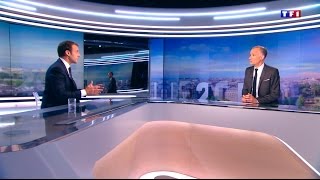 Emmanuel Macron répond aux questions de Gilles Bouleau  TF1 [upl. by Allemat]