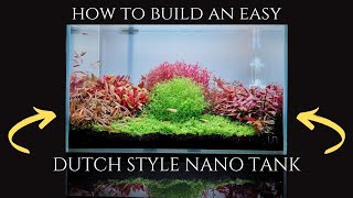 EASY DUTCH STYLE AQUASCAPE SETUP HOW TO SETUP DUTCH STYLE NANO TANK  BETTA FISH TANK SETUP  UNS 5N [upl. by Mojgan]