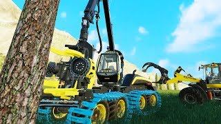 New Million Dollar Forestry Business  Farming Simulator 19 Felsbrunn [upl. by Anekam]