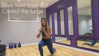 Reverse Lunge To Knee Drive [upl. by Archaimbaud]