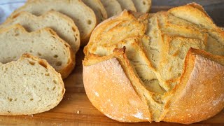 PAN CASERO sencillo ¡Qué fácil es hacer TU PRIMER PAN🥖🍞  SIN pyrex [upl. by Ahsinahs]