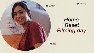 Home Reset  Filming Day Cleaning ASMR amp BehindtheScenes [upl. by Ariana29]