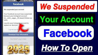 How To Recover Disabled Facebook Account 2024  Weve disabled your account facebook 2024 [upl. by Loralie625]