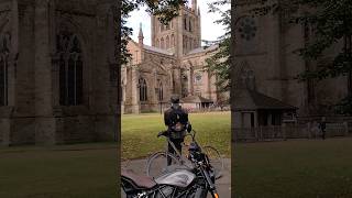 Sir Edward Elgar Has A New Bike  Hereford Cathedral motorcycle [upl. by Aihsat]