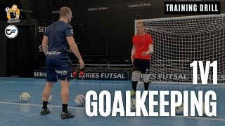 Mastering 1v1 Situations Essential Futsal Goalkeeper Drill for Unstoppable Saves [upl. by Lon]