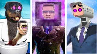 Franklin Became Tv Man To Fight With Skibidi Toilet Monster In GTA 5 Full Movie [upl. by Scharff]