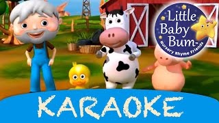 Old MacDonald Had A Farm  Karaoke Version With Lyrics HD from LittleBabyBum [upl. by Denn256]