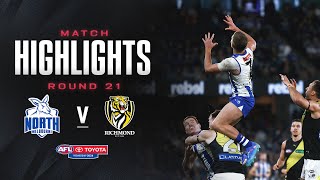 North Melbourne v Richmond Highlights  Round 21 2024  AFL [upl. by Hsaka]