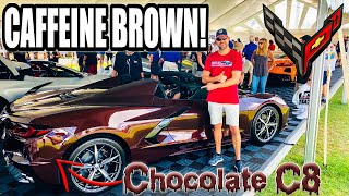 2022 Caffeine Brown “Chocolate C8 Corvette” IN PERSON 4K WalkAround [upl. by Budworth]