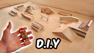 DIY Wooden Fingerboard Park [upl. by Ransom]