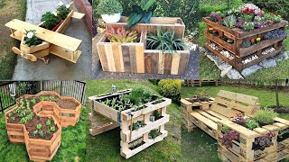 Wooden Pallet Garden Ideas  Garden Pallet DIY Projects [upl. by Ardnot844]