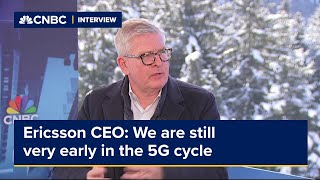 Ericsson CEO Börje Ekholm Were still very early in the 5G cycle [upl. by Eehsar]