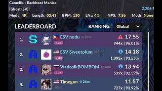 What the hell is this map Backbeat Maniac 4 global play Quaver [upl. by Yssirk233]