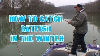 How to locate and catch wintertime catfish tips and techniques [upl. by Dann]