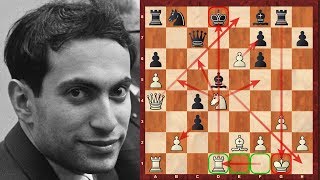 Amazing Chess Game  Mikhail Tal vs Vassily Smyslov  Brilliancy Prize Game  Caro Kann Defence [upl. by Harsho]