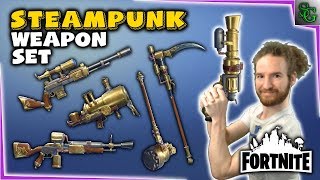 Fortnite  Steampunk Weapon Set [upl. by Annekahs958]