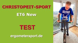 Christopeit ET6 New Ergometer Test ergometersport [upl. by Eisnyl]