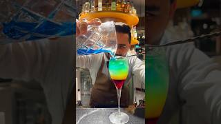 🔥Viral Rainbow Drink 🌈shorts cocktail drink rainbow [upl. by Odnama722]