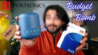 Portronics SoundDrum 1 10W I Unboxing amp Review  SoundTest IBluetooth Speaker under 1000 portronics [upl. by Stacey285]