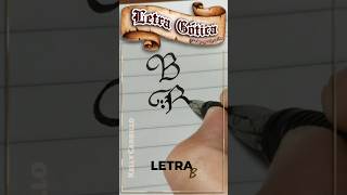 🌟 LETRAS GÓTICAS B callipraphy caligrafia shorts calligraphy bastardletter [upl. by Dulce]