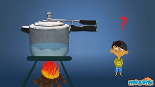 How does a Pressure Cooker Work  Science for Kids  Educational Videos by Mocomi Kids [upl. by Desdee247]