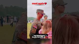 Hero comes home military cominghome surprise army love homecoming militarylife soldier hero [upl. by Pernas]