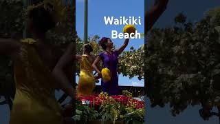 WAIKIKI BEACH Lei of Aloha aloha waikiki floralparade Waikikibeach hula [upl. by Vallonia]