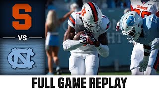 Syracuse vs North Carolina Full Game Replay  2023 ACC Football [upl. by Lokcin]