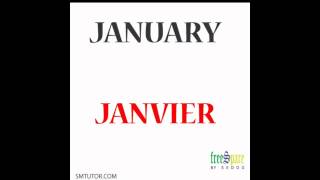 Months of the Year in French  French pronunciation 101 [upl. by Olimpia]