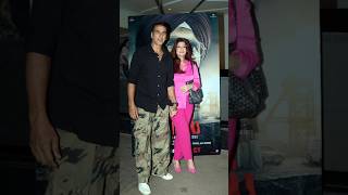 Akshay Kumar with her cute wife Tuinkel Khanna shorts akshaykumar ytshots shortsfeed [upl. by Kare921]