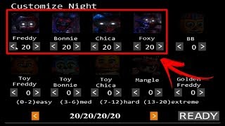 FNAF 2 Mod Tjoc R Custom Night FNaF [upl. by Maiocco]