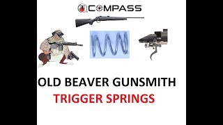 Thompson Center Compass Trigger Job Fix Pull Springs Lighter Old Beaver Gunsmith [upl. by Eitten545]