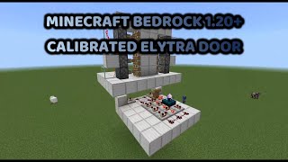 Minecraft Bedrock 120 Calibrated Elytra Door [upl. by Yahsal]