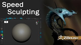 ZBrush speed sculpting Timelapse  quotDragonquot [upl. by Scot]