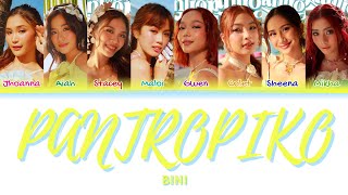 BINI  Pantropiko Lyrics Color Coded [upl. by Haseena883]