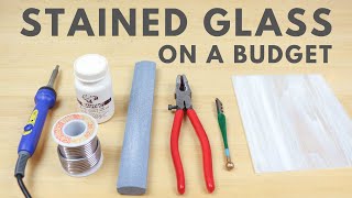 Budget Stained Glass Tools For Beginners [upl. by Enom443]