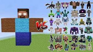 Herobrine vs All Minecraft BossesWither StormWarden  Minecraft Mob Battle  BIG compilation [upl. by Alimak]