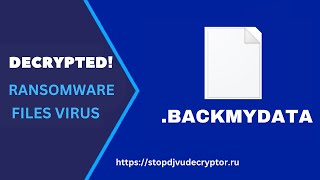 Remove BACKMYDATA Ransomware Virus and Decrypt Files  BACKMYDATA Ransomware Attack [upl. by Malsi]