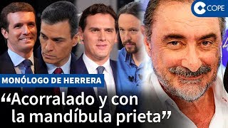 Herrera destapa el terror de Sánchez en el debate [upl. by Anaujal902]