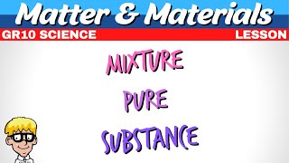 Mixture vs Pure Substance Grade 10 [upl. by Finah]