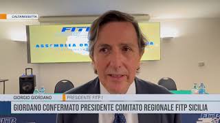 Caltanissetta Giorgio Giordano confermato presidente comitato Fitp Sicilia [upl. by Asiralc]