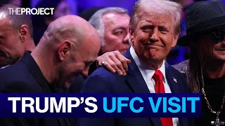 Trump Musk And RFK Jr Attend UFC Match [upl. by Averat]