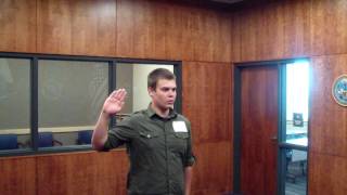 Scott swearing in to the US Army at MEPS [upl. by Roley558]